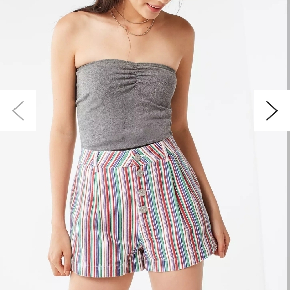 Urban Outfitters Lisbon High Rise Women's Striped Shorts BDG Size 4